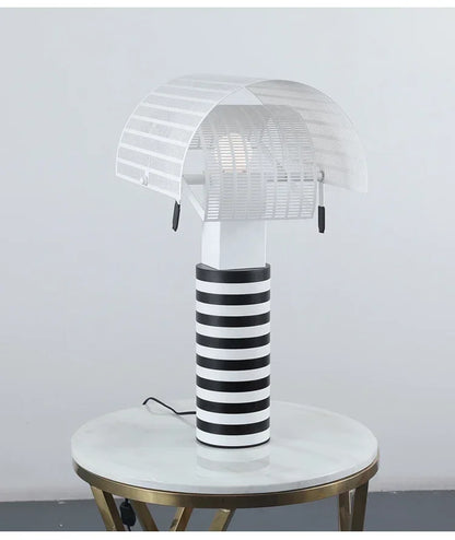 Moderne Hanglamp in Zwart en Wit Metaal voor Woonkamer – Zébrano