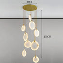 Modern acrylic LED pendant light for living room – Thaliona