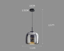 Nordic minimalist glass pendant light for living rooms and bedrooms – Vetroéclat