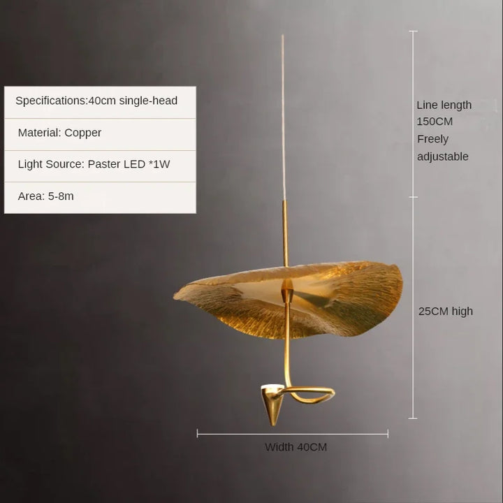 Suspension en cuivre moderne pour duplex – Céloria