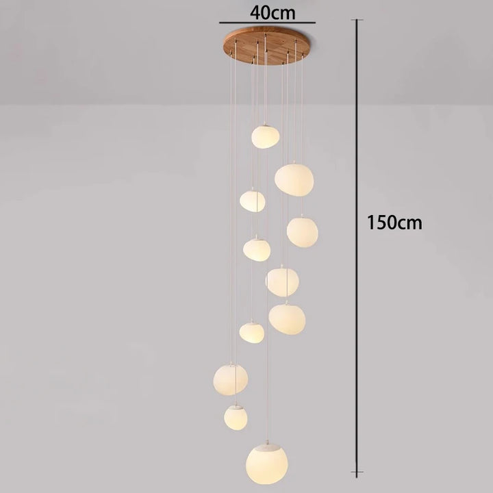 Lustre moderne en alliage pour salons et escaliers – Orialys