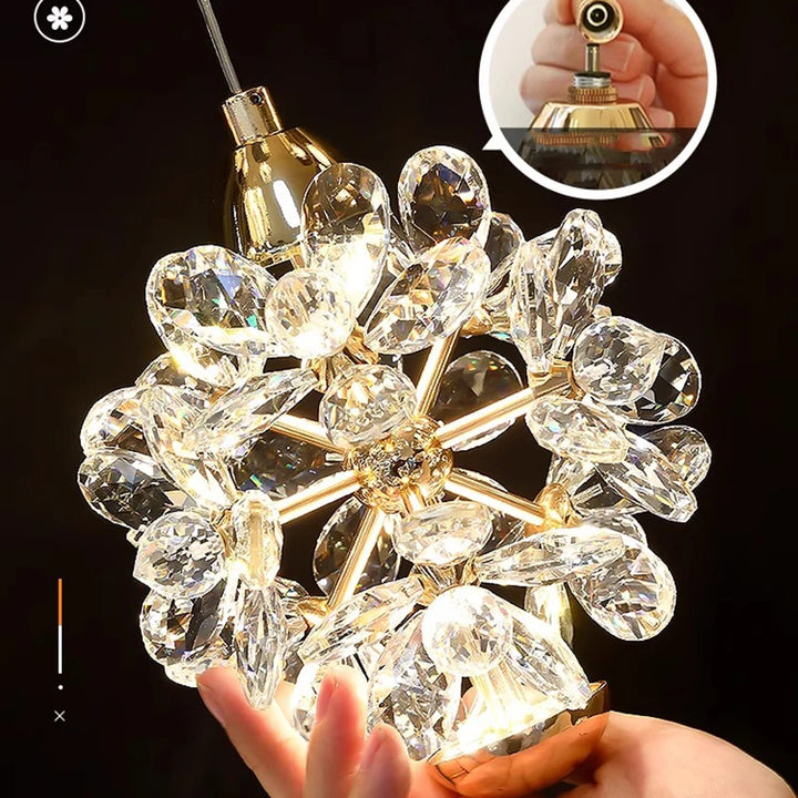 Lustre en cristal moderne pour salon – Crysélite