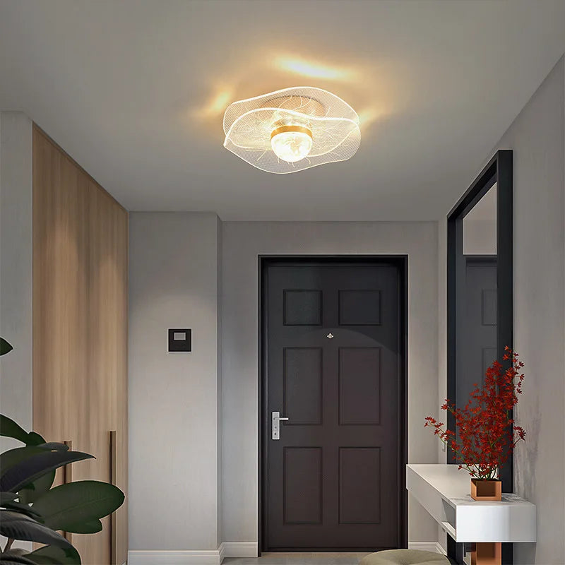 Plafonnier LED Doré Design Nordique Moderne – Aliova