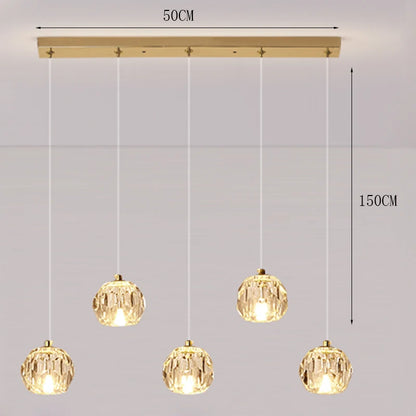 Moderne Kristallen Hanglamp voor Woonkamer – Crystalline