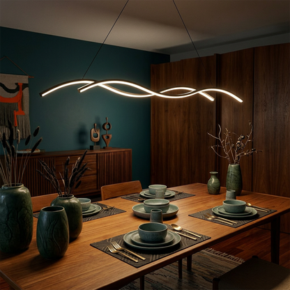 Modern minimalist metal LED pendant light – Stévia