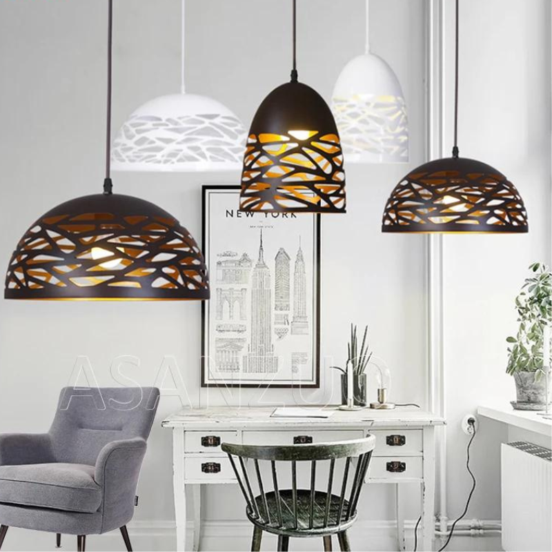 Lampe suspendue réglable au style mid-century – Ombrelle