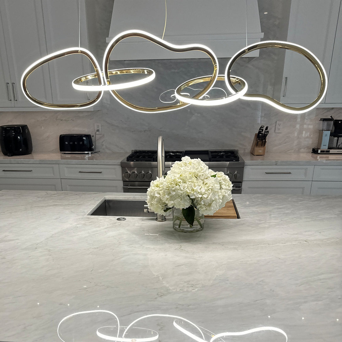 Suspension Sculptural LED Dimmable Haut de Gamme – Solinna