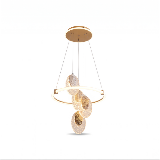 Contemporary Style Ring-Shaped Chandelier – Arcéa - Lumière