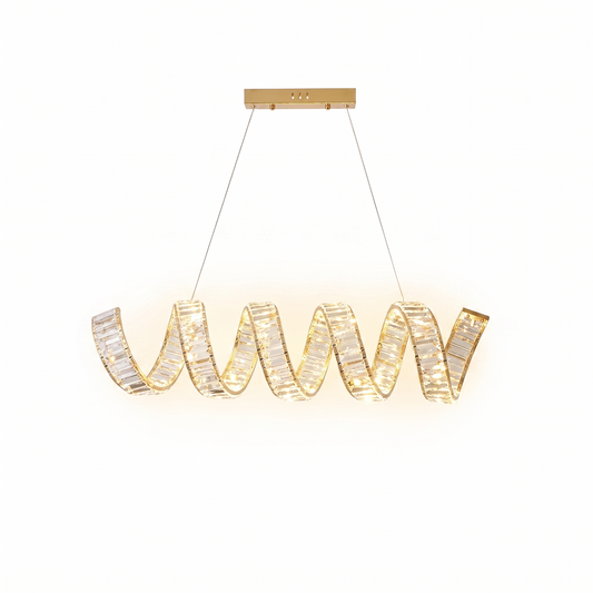 Plafonnier Design Hélicoïdal Éclat Raffiné – Florale - Lumière
