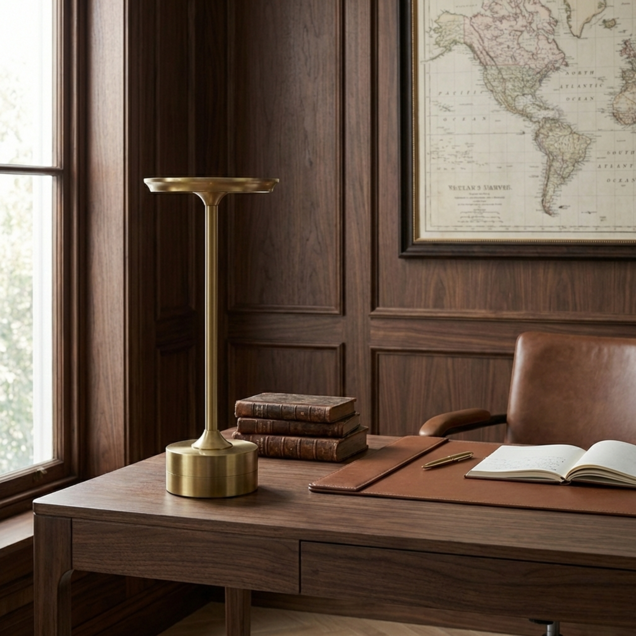 Lampe sans fil Métallico avec capteur tactile réglable au design moderne minimaliste - vue 2