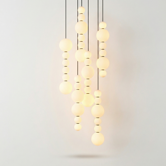 Moderne ijzeren hanglamp voor eetkamer – Oréad - Lumière