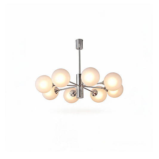 Moderne Noordse Kroonluchter in Ijzer voor Woonkamer – Ziraldion - Lumière