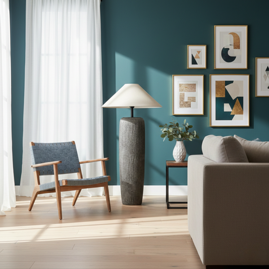 Japanischer Stehlampe aus Keramik – Artélys