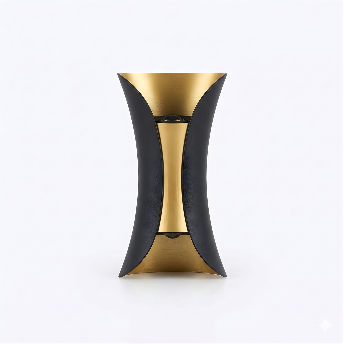 Applique murale extérieure directionnelle Nexa design bicolore noir et doré avec technologie COB - vue 1