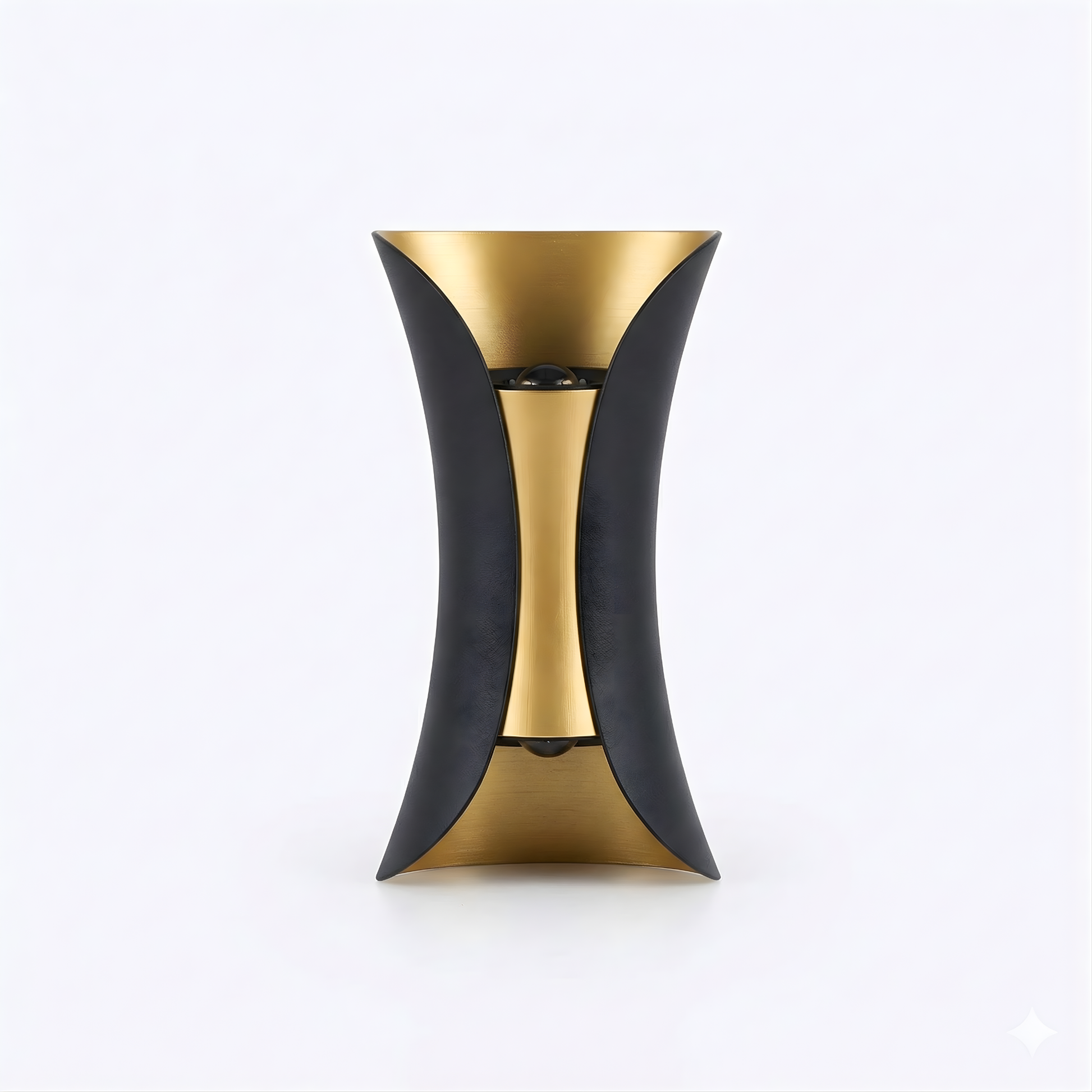 Applique murale extérieure directionnelle Nexa design bicolore noir et doré avec technologie COB - vue 1