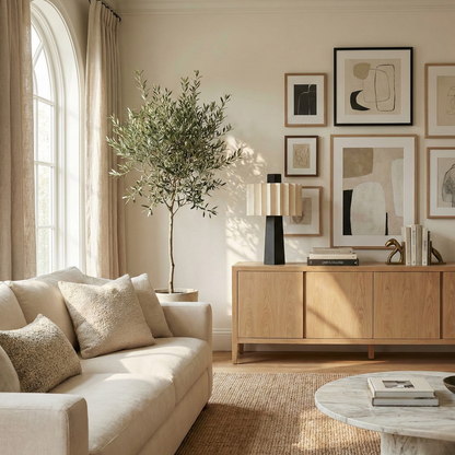 Lampe de table scandinave minimaliste noire Norélys avec abat-jour blanc plissé - vue 3