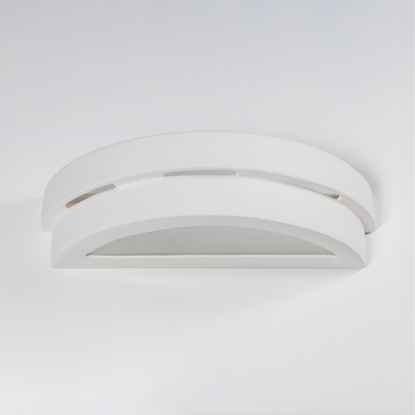 Modern white ceramic wall light – Asterion model