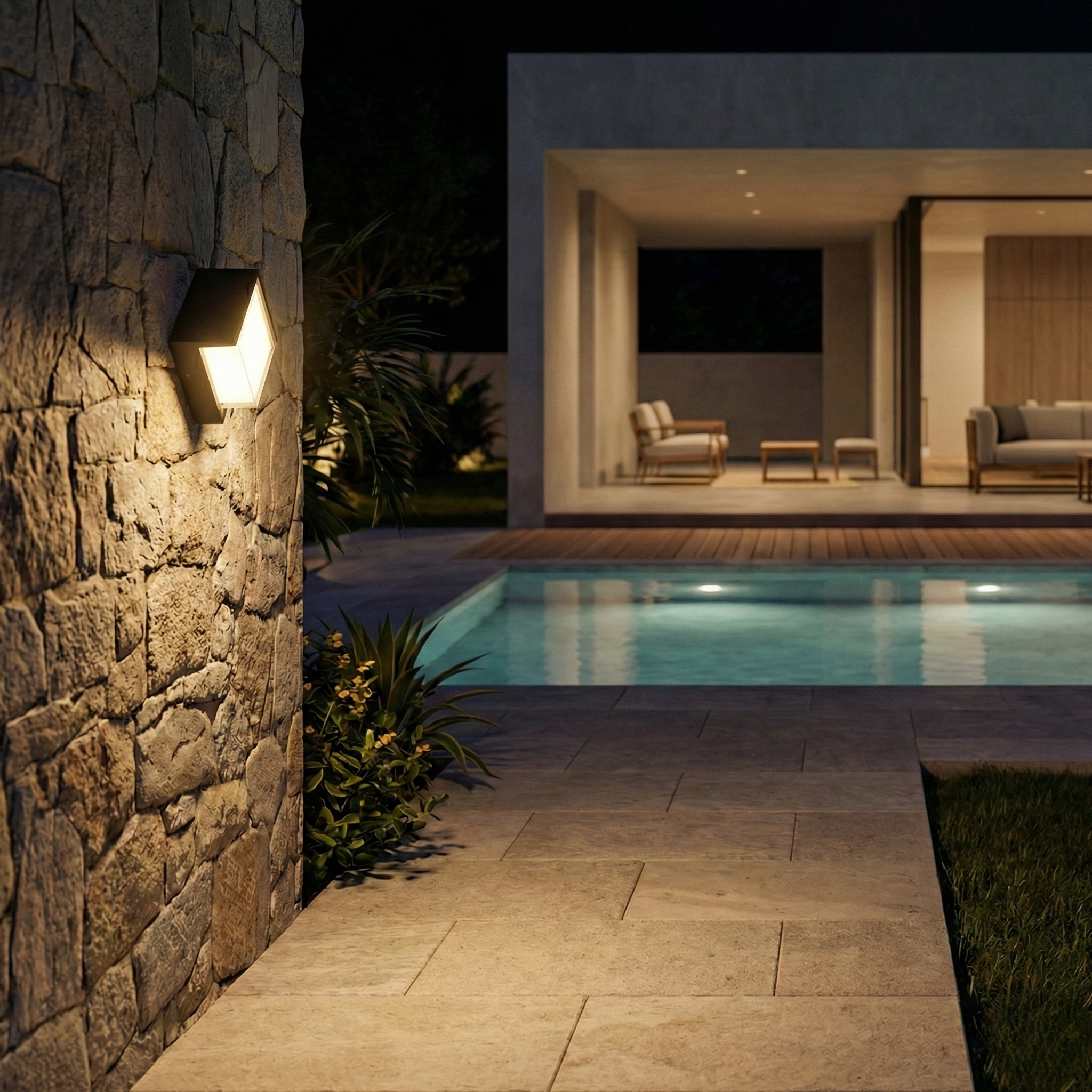 Outdoor Fixture Halorya detail view | Luxarmonie