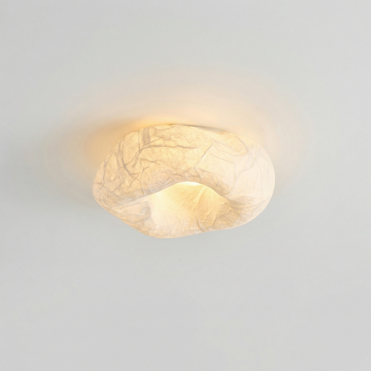 Handgemaakte zijden plafondlamp – Zénitha - Lumière