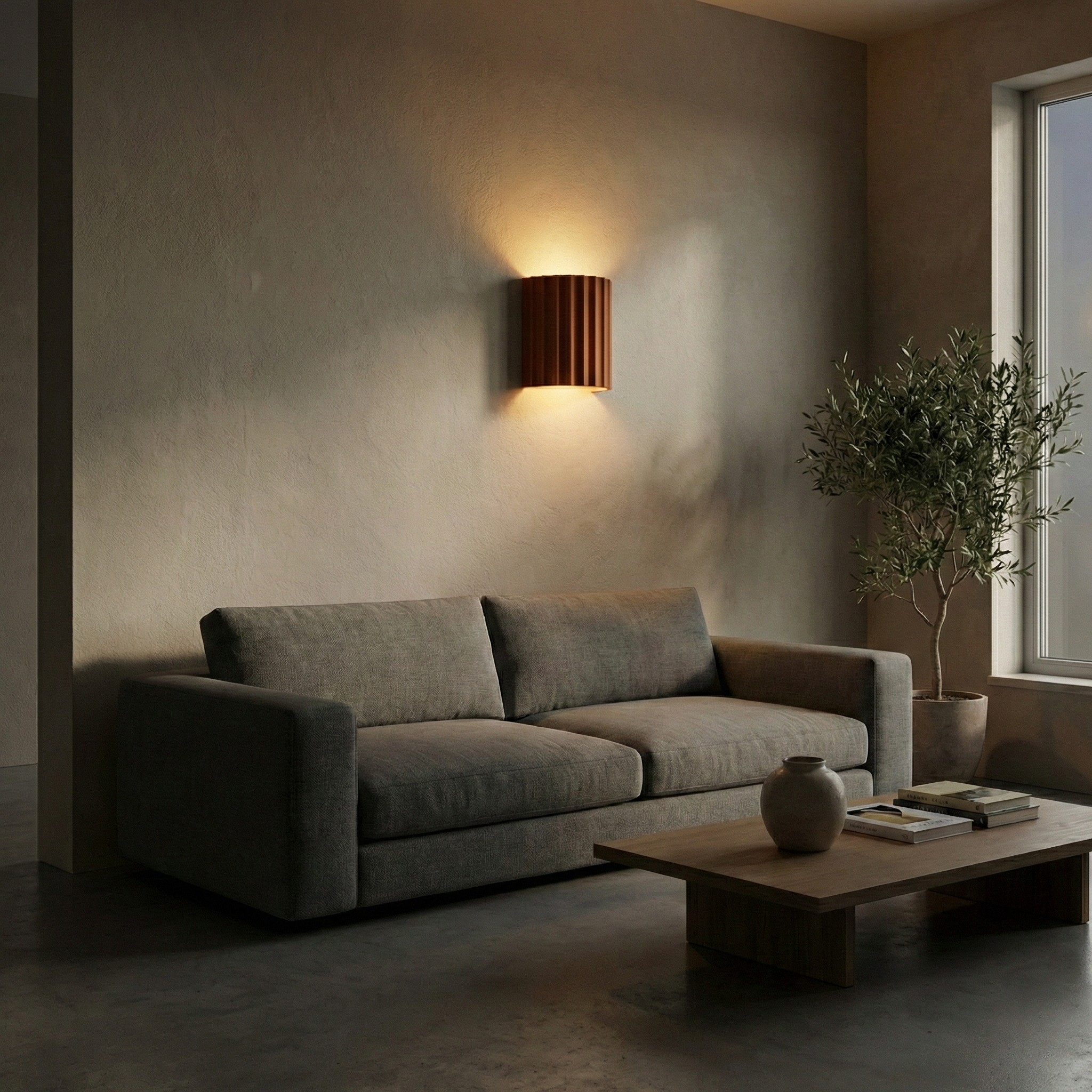 Applique murale Striée Écla vue détail | Luxarmonie