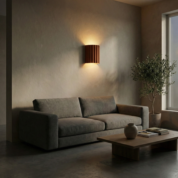 Zeitgenössische Wandleuchte Relief Zeitlose Eleganz – Gerillt Ecla