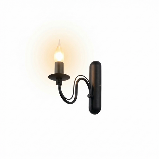 Modern black candlestick wall sconce – Vespera - Lumière