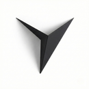 Minimalistische zwarte metalen wandlamp – Noctélide