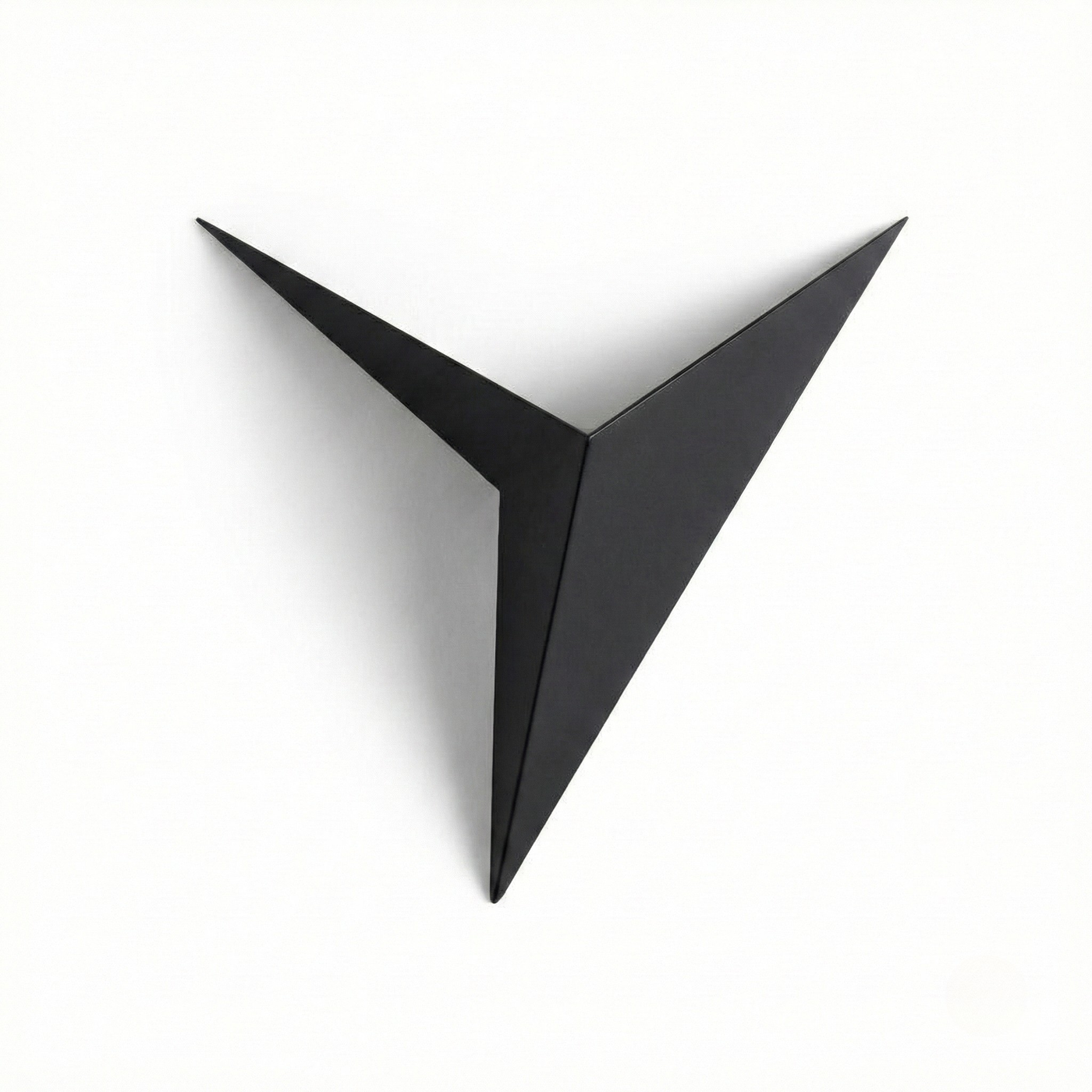 Minimalistische zwarte metalen wandlamp – Noctélide