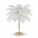 Oplaadbare Decoratieve Tafellamp met Veren – Spolverino