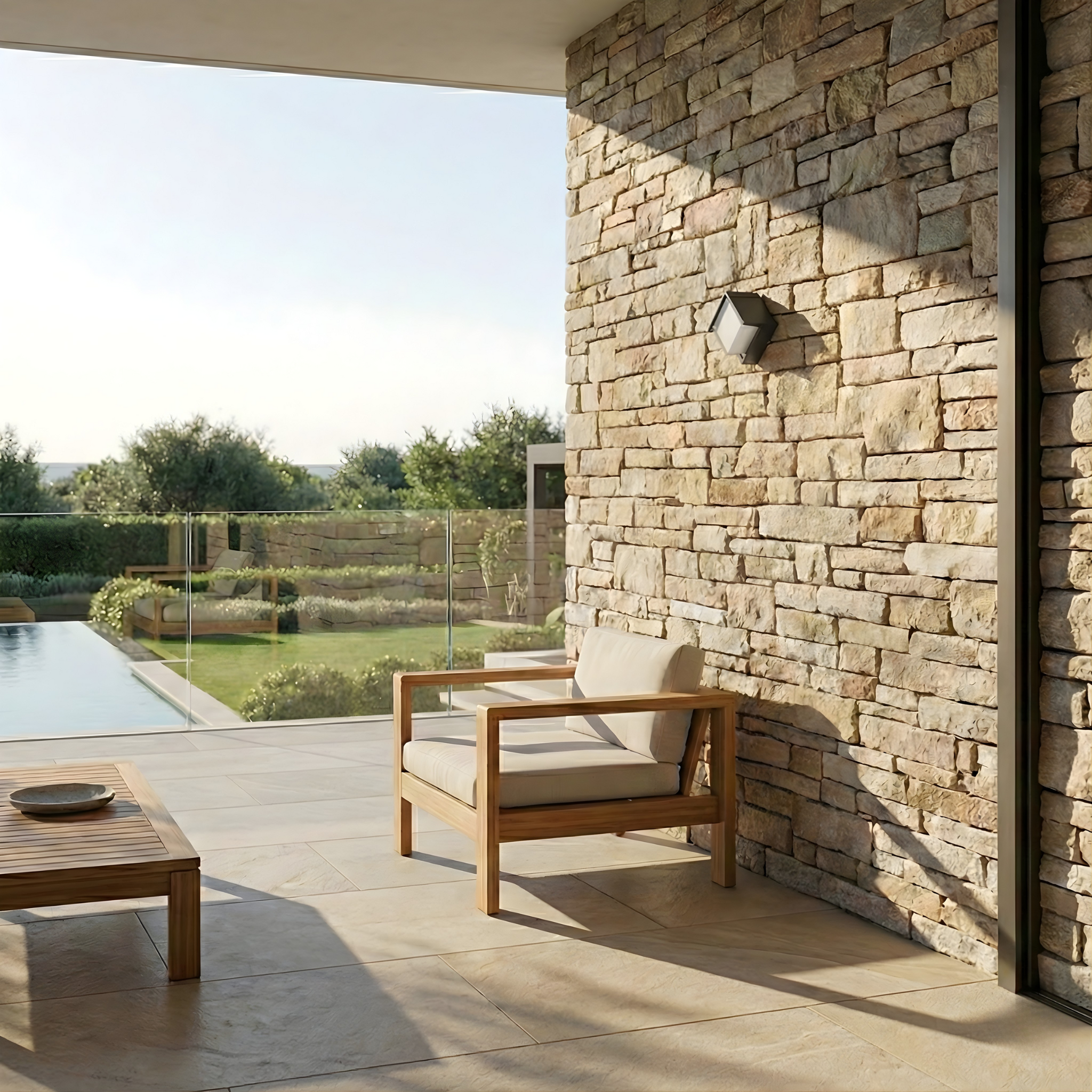 Outdoor Fixture Halorya ambiance view | Luxarmonie