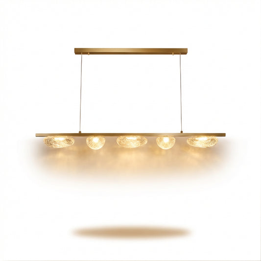 Moderne ijzeren hanglamp voor de eetkamer – Solistra - Lumière