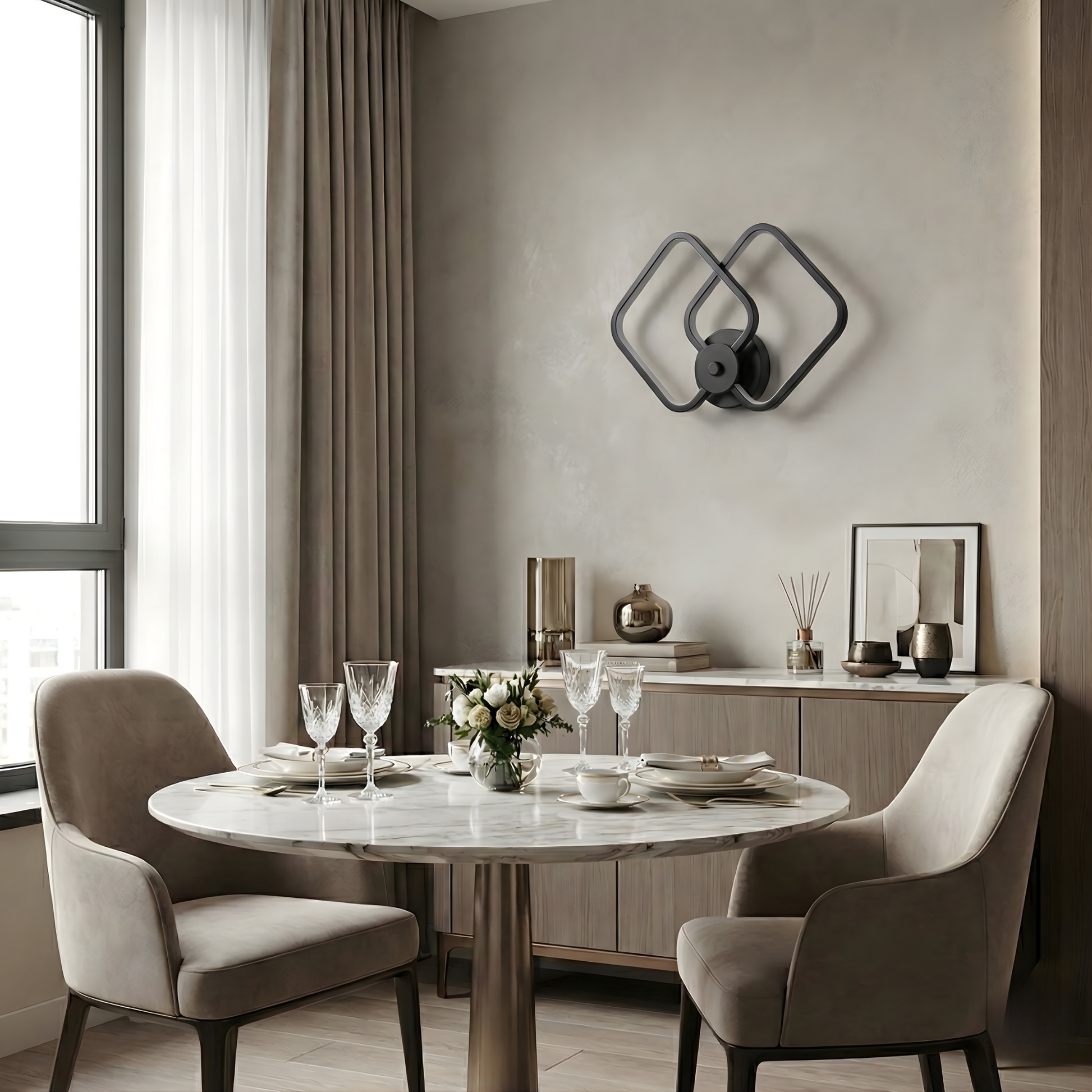 Applique murale Square vue ambiance | Luxarmonie