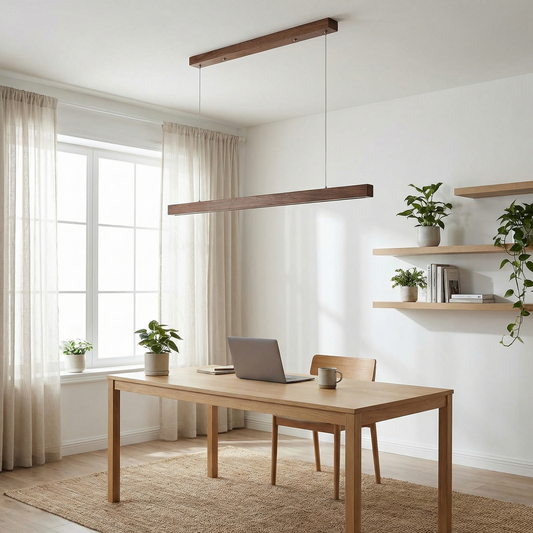 LED Pendelleuchte Nordischer Stil Holz & Metall Elegant – Novae