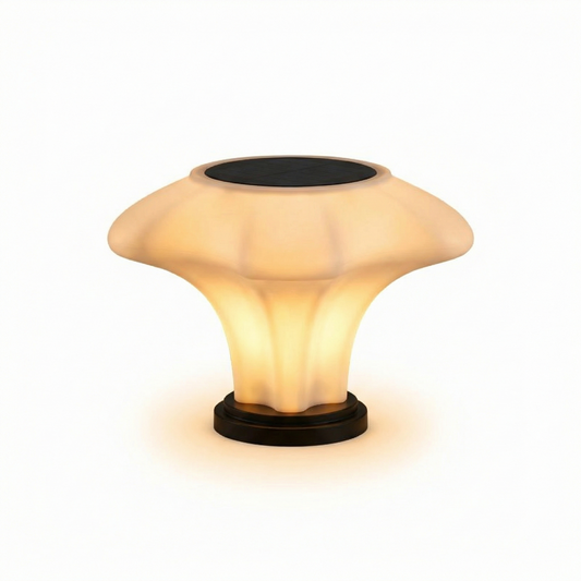 Lampe solaire extérieure moderne en acier inoxydable – Soleris - Lumière