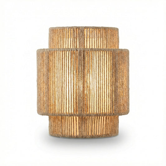 Wandleuchte Eco Chic Boho-Look Edle Materialien – Tressia - Lumière