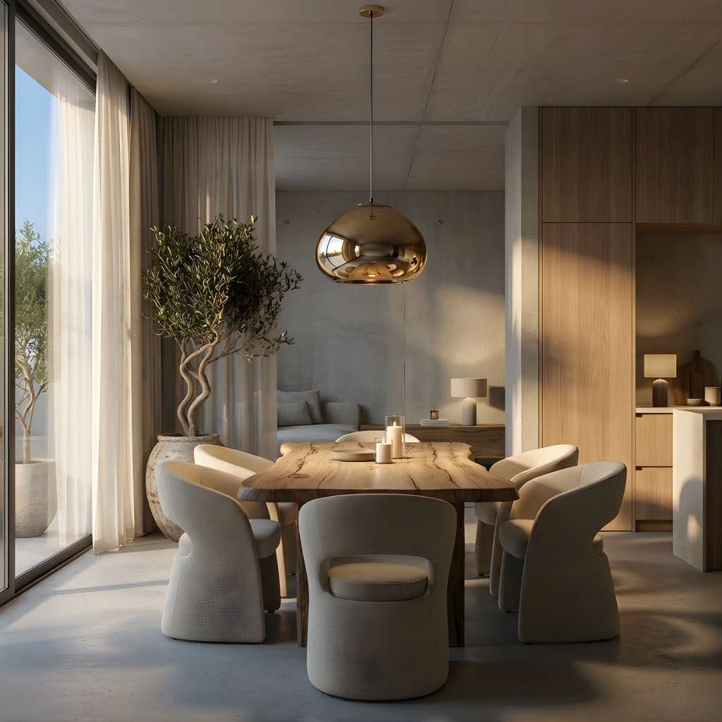 Modern Gold Suspension Aurovia with hemispherical aluminum mirror finish lampshade - view 2