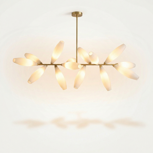 LED-hanglamp in glas met Noordse design voor eetkamer – Estelara - Lumière