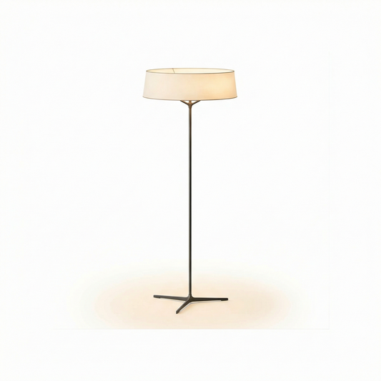 Moderne staande lamp in nordisch stof voor woonkamer – Armoniev - Lumière