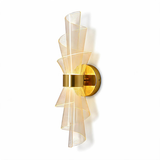 LED-Wandleuchte in Gold-Optik – Diceptia - Lumière