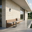 Schwarze Außenwandleuchte aus Aluminium – Alunox