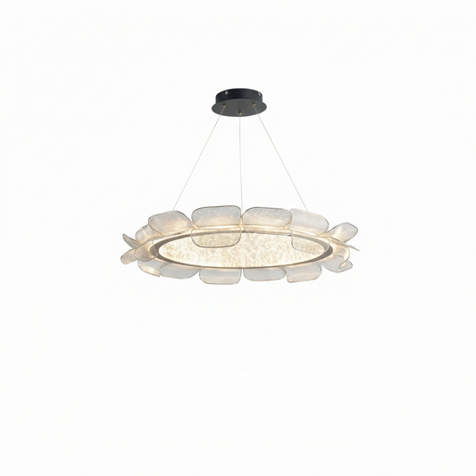 Hanglamp Bloemvormig Acryl & Harmonieus Halo – Zyaa - Lumière