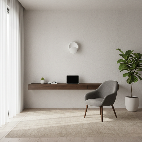 Zeitgenössische Wandleuchte, drehbarer Metallkörper bis 350° – Eclipse