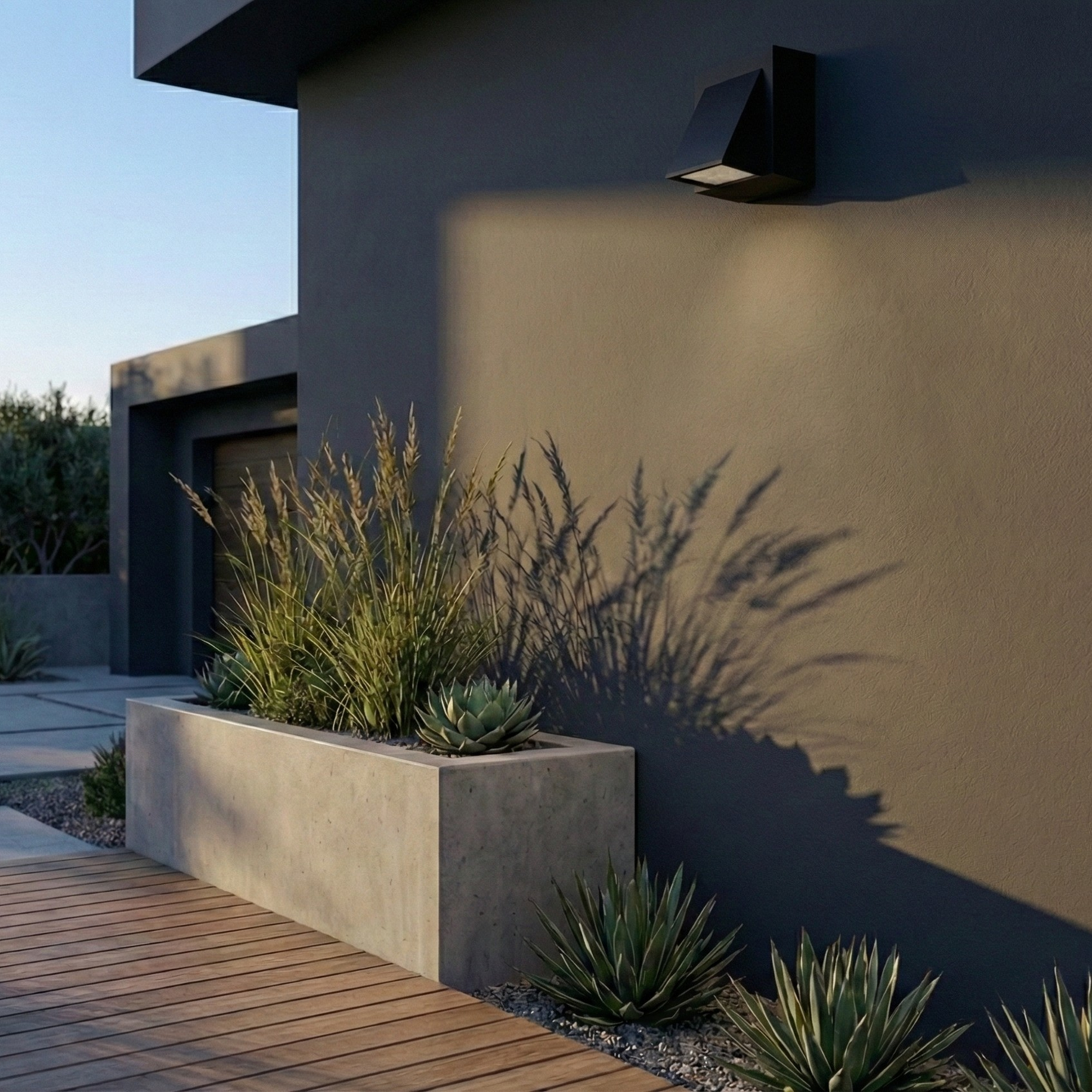 Applique murale extérieure Horizon design aluminium pour façade - vue 3