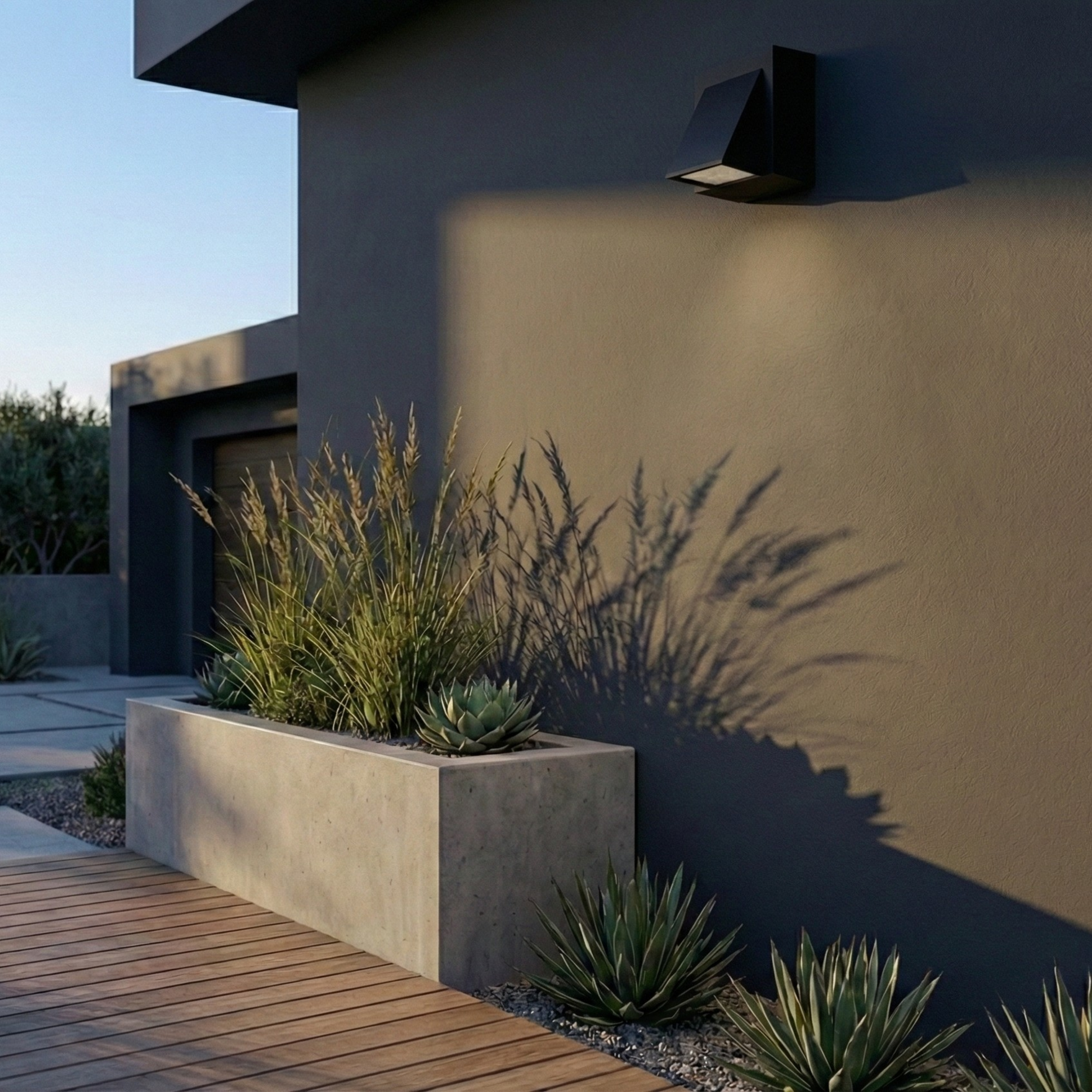 Applique murale extérieure Horizon design aluminium pour façade - vue 3