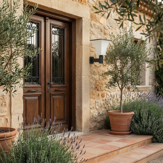 Wasserdichte Solar-Außenlampe im Art-Déco-Stil – Soleanor