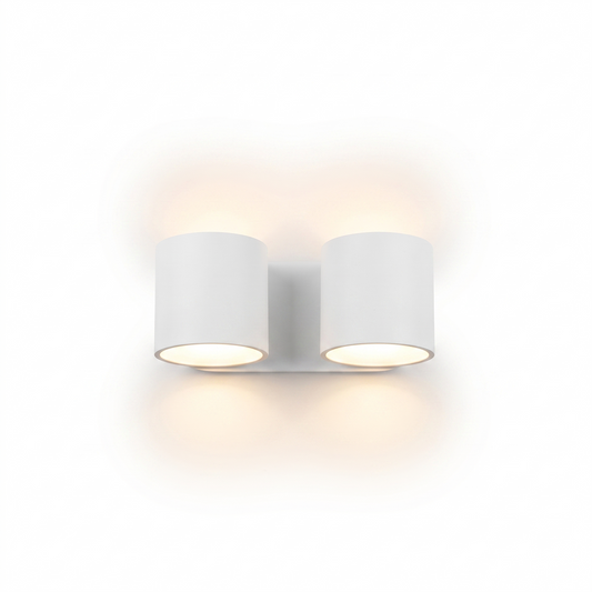 Applique murale cylindrique blanche moderne – Modèle Oréziane - Lumière