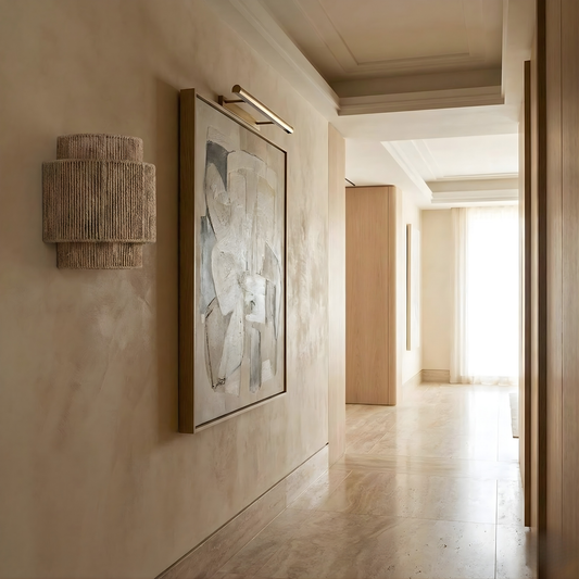 Wandleuchte Eco Chic Boho-Look Edle Materialien – Tressia