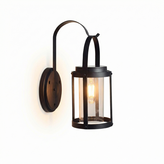 Outdoor Wall Light in Black Aluminum – Fabryon - Lumière