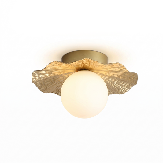 Plafonnier Doré Élégant Lumière Chaleureuse – Élégo - Lumière