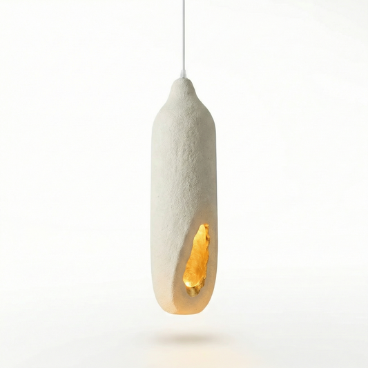 Suspension Intérieur Moderne Teinte Beige et Finition Élégante – Lueur Caverne - Lumière